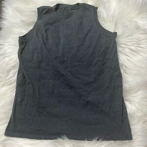 Size Large Fruit of the Loom Dark Gray Tank Top E1
